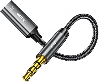 USB C Female to 3.5mm Male Audio Cable Cord Analog Cable