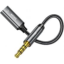 USB C Female to 3.5mm Male Audio Cable Cord Analog Cable