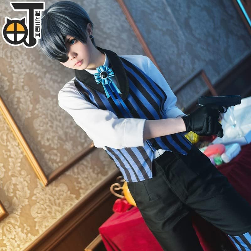 黒執事　シエル　豪華客船　衣装＋ウィッグ＋ブーツ　コスプレ　M Amazon.co.jp: [HAO YU] 黒執事☆ シエル・ファントムハイヴ