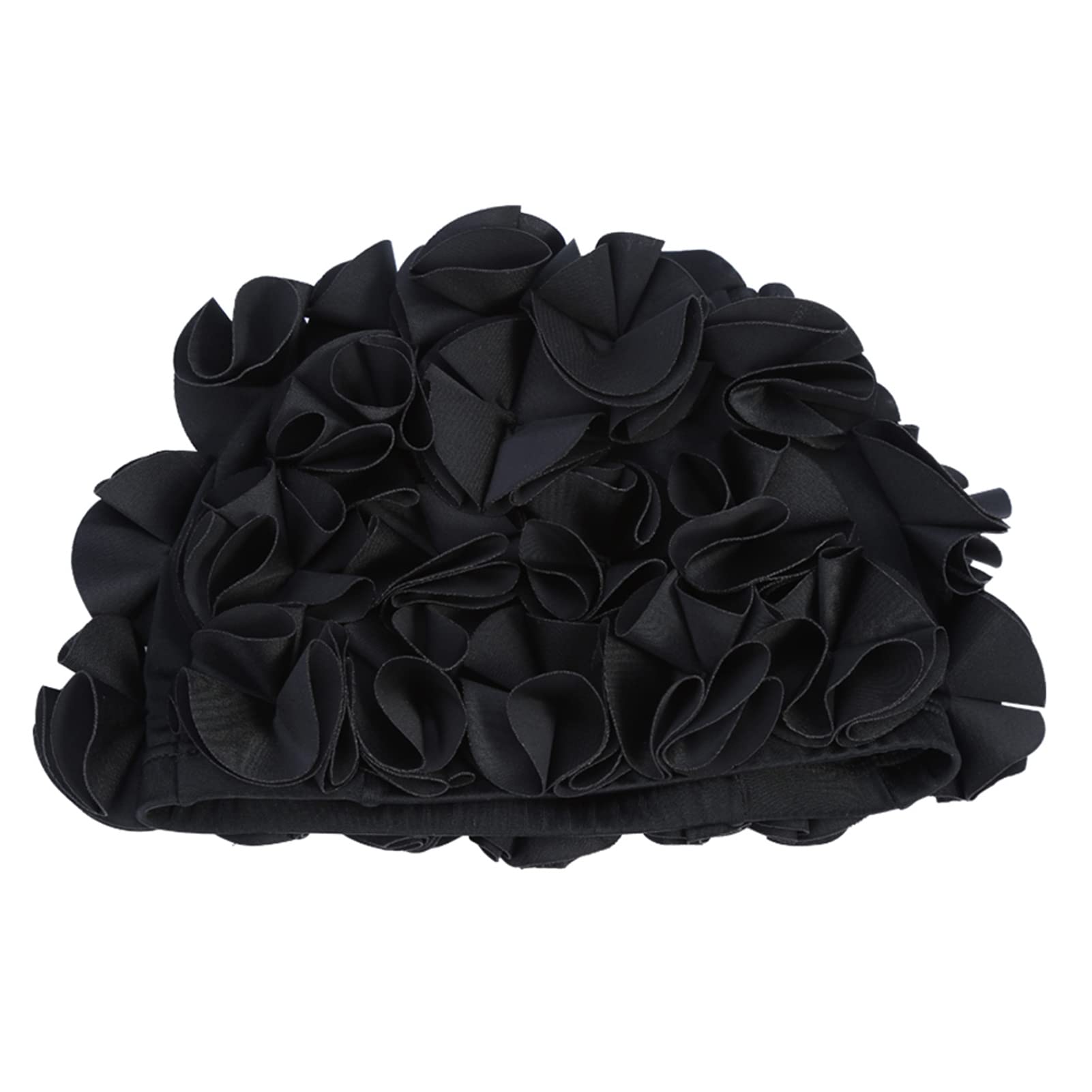 Tiiyee Gorro de baño Flores Vintage, Gorros Natacion Pétalos Sombrero Elegante para Mujer y Muchaschas Natación Elástico Ajustable con Diseño Pétalo Vintage natación Cabello Largo Mantener