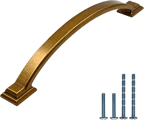 Miniatura 34 de AOOTOCH Paquete de 10 tiradores dorados para gabinetes (4 pulgadas) para armarios Oro,Latón antiguo,cepillado níquel,Mate negro,Champagne