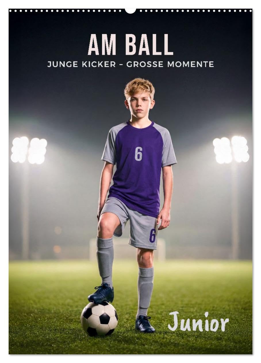 Am Ball Junior - Junge Kicker - Große Momente (Wandkalender 2027 DIN A2 hoch), CALVENDO Monatskalender: Junge Kicker, große Emotionen: Dynamische ... Sport der Welt lieben. (CALVENDO Sport)