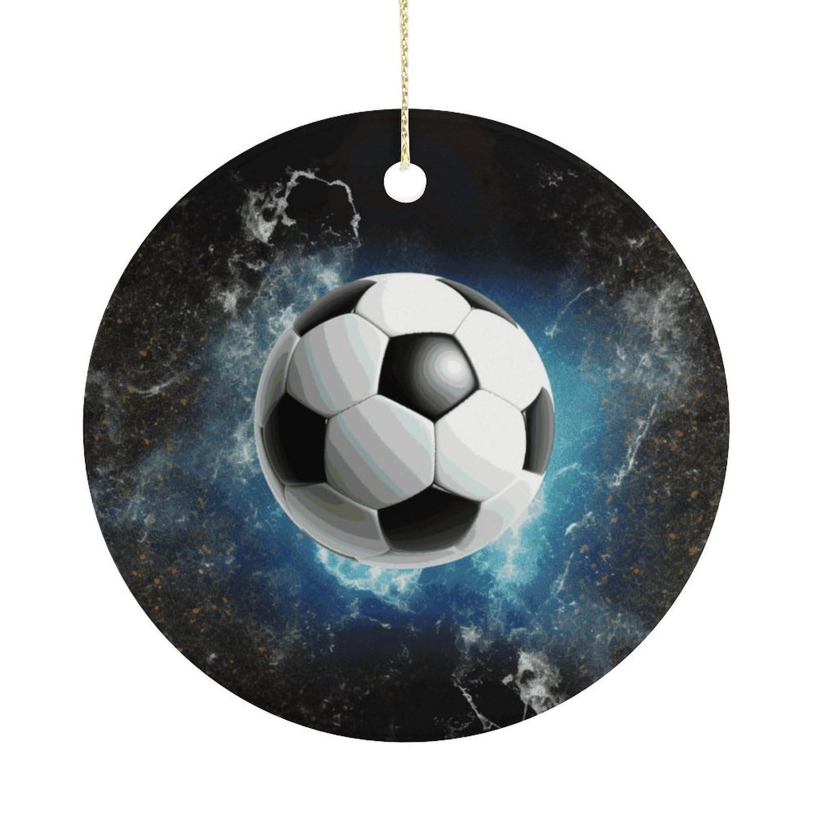 Adfgyerh Women's Style Soccer Sport Hanging Ceramic Ornaments, Christmas Tree Decorations, Funny Home Decor Gifts For Sisters & Work Best Friends