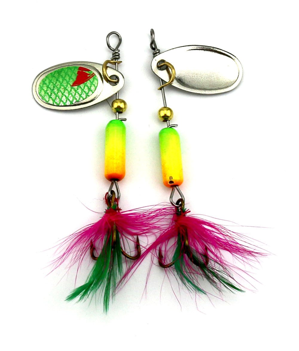 Kit Esche Da Pesca 10 Pezzi - Spinnerbaits Per Trota E Luccio, 5.7 Cm - Foto 9