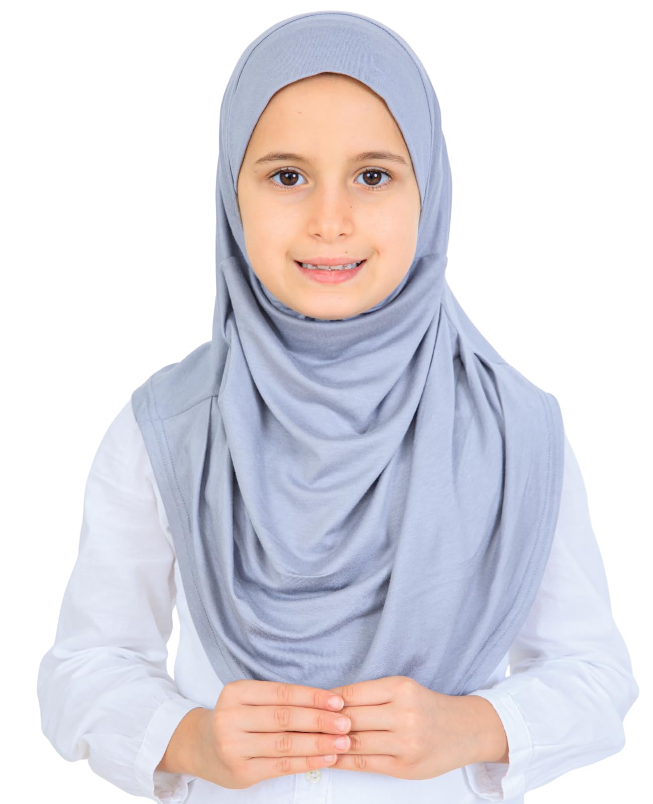 Prien Ready To Wear Hijab For Girls, Soft Viscose Muslim Scarf For Kids, Instant Islamic Clothing For Women For Ramadan, Eid