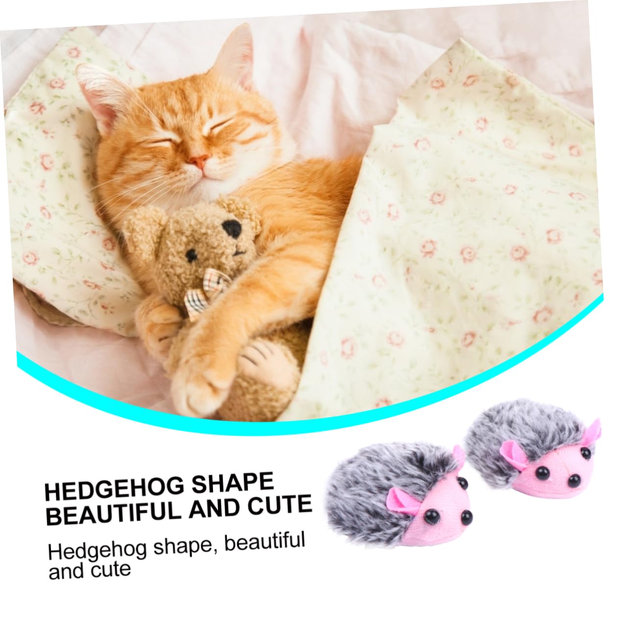 Yardwe 15pezzi Giocattoli Interattivi Per Gatti Peluche Vibranti Giocattoli Educativi e Divertenti Per Compagni Zampe Colori Misti