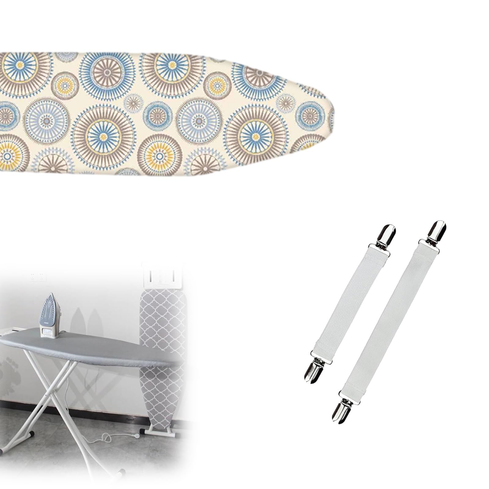 Housse De Planche à Repasser Réfléchissante – Taille Standard, Bord élastique – Anti-taches, Anti-brûlures