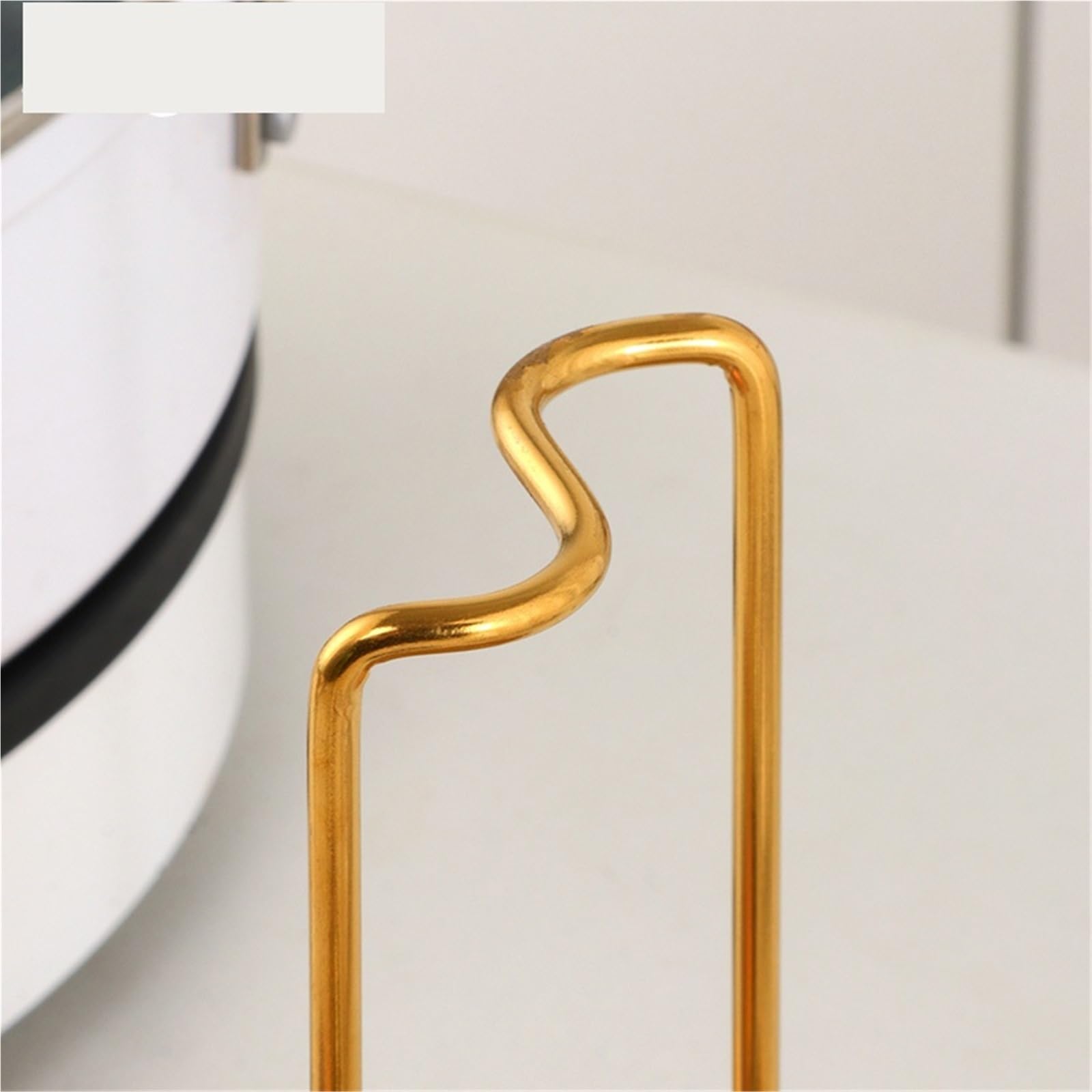 2Pcs Edelstahl Topf Deckel Rack Abnehmbare Pan Abdeckung Regal Multifunktionale Spachtel Halter Löffel Stehen Küche Zubehör für Kochlöffel, Schöpfkellen(Rose gold)