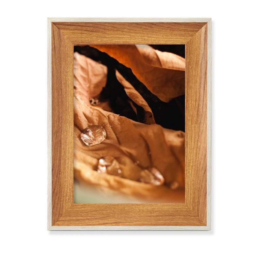 Beauty Gift de hojas caídas en cuadro de madera natural para regalar en inauguraciones