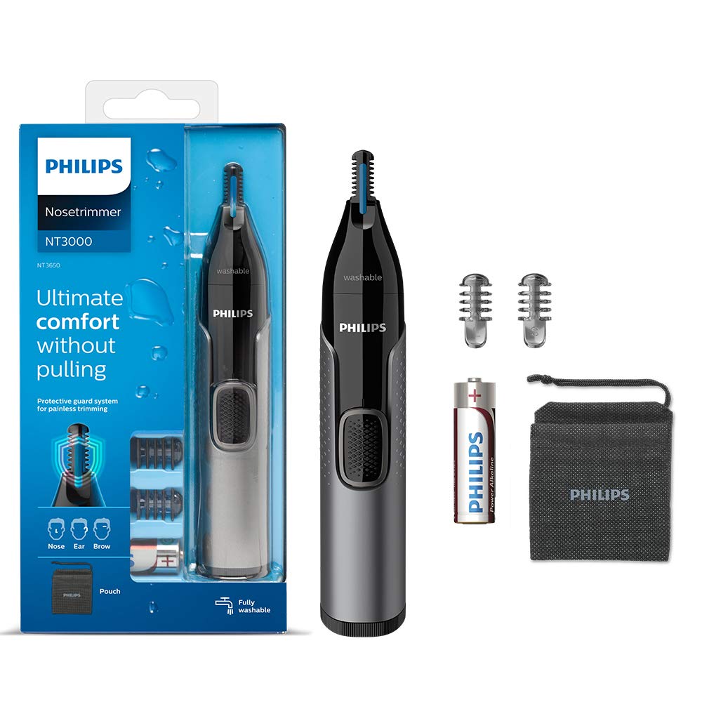 Philips Nose Hair Trimmer, Series 3000 Nose, Ear and Eyebrow Trimmer