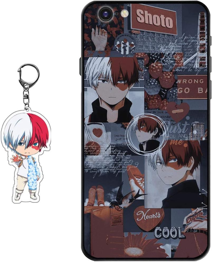 Staremeplz Compatible with iPhone 6 / iPhone 6s Case Anime Design [with Figure Keychain], Soft Silicone TPU Animation Cool Phone Case for iPhone 6 / iPhone 6s