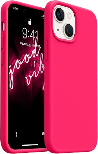 AOTESIER Funda compatible con iPhone 13 Mini, protección militar a prueba de golpes, funda de silicona líquida con forro de microfibra suave