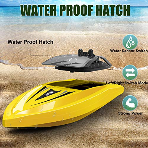RC Boats for Kids and Adults, Gifts for Kids Boys Girls, Outdoor Water Kids Toys, Mini Remote Control Boats for Pools Lakes Backyard, Fun RC Toys for Kids, Long Battery Life, 2.4GHz Speedy RC Boats - Thumbnail 5