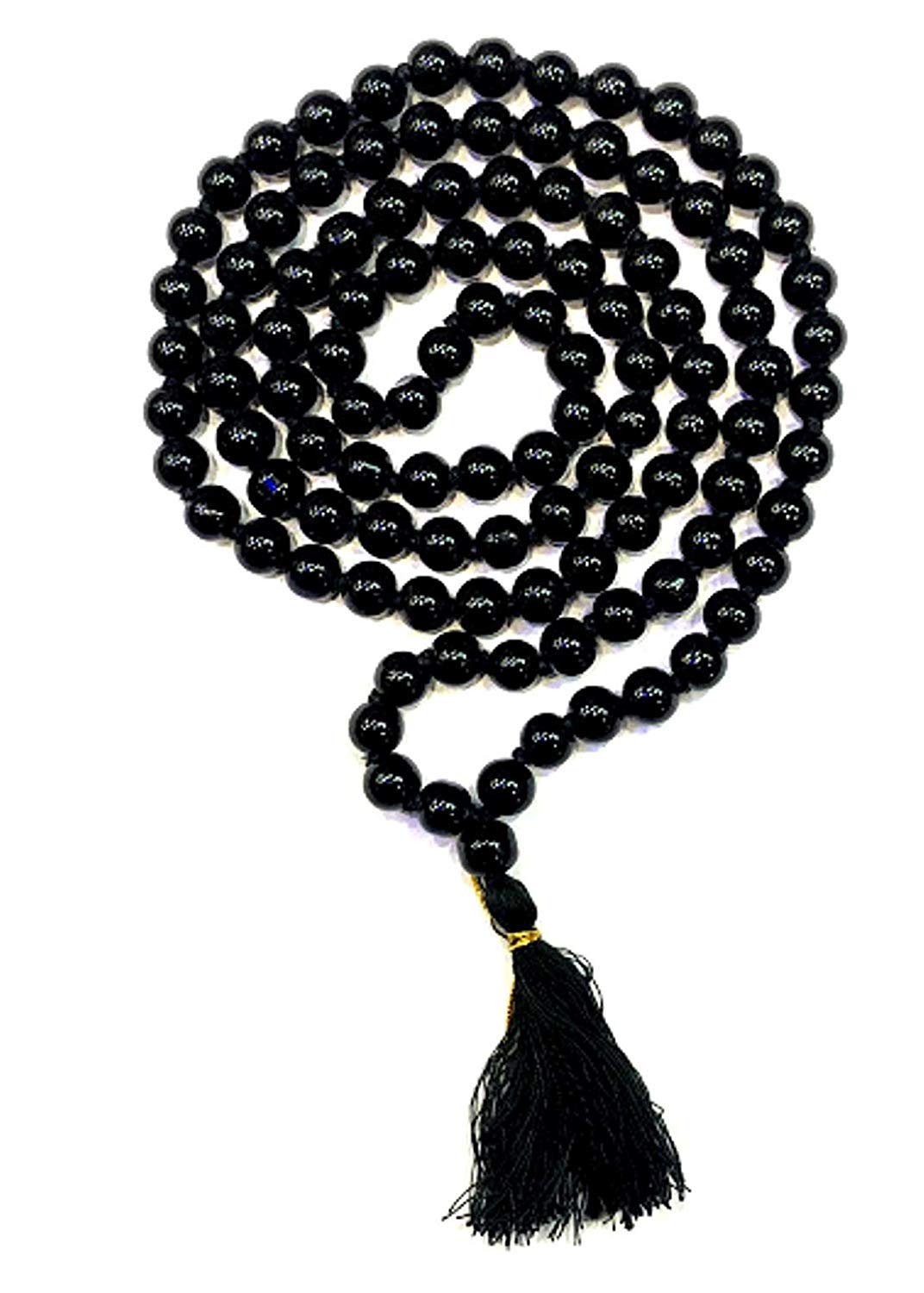 Rudradivine Black Agate Mala/Black Hakik Mala/???? ????, hakik mala Black 108, hakik mala Stone Sulemani Gemstone,Kali Hakik Mala (B07VX53DY6) Amazon Price History, Amazon Price Tracker