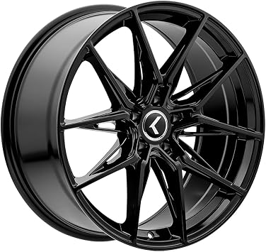 KRAZE Evolve KR196 أسود لامع 19X8.5 5-112 30 مم 66.56 مم