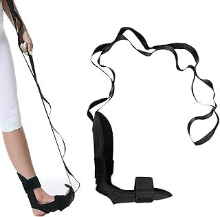 Yoga Stretching Strap, Ligament Stretcher Belt Leg Stretcher Yoga Strap with Loops Foot Stretch Assist Flex Strap for Hamstring Flexibility Physical Therapy Plantar Fasciitis Pilates Gymnastics