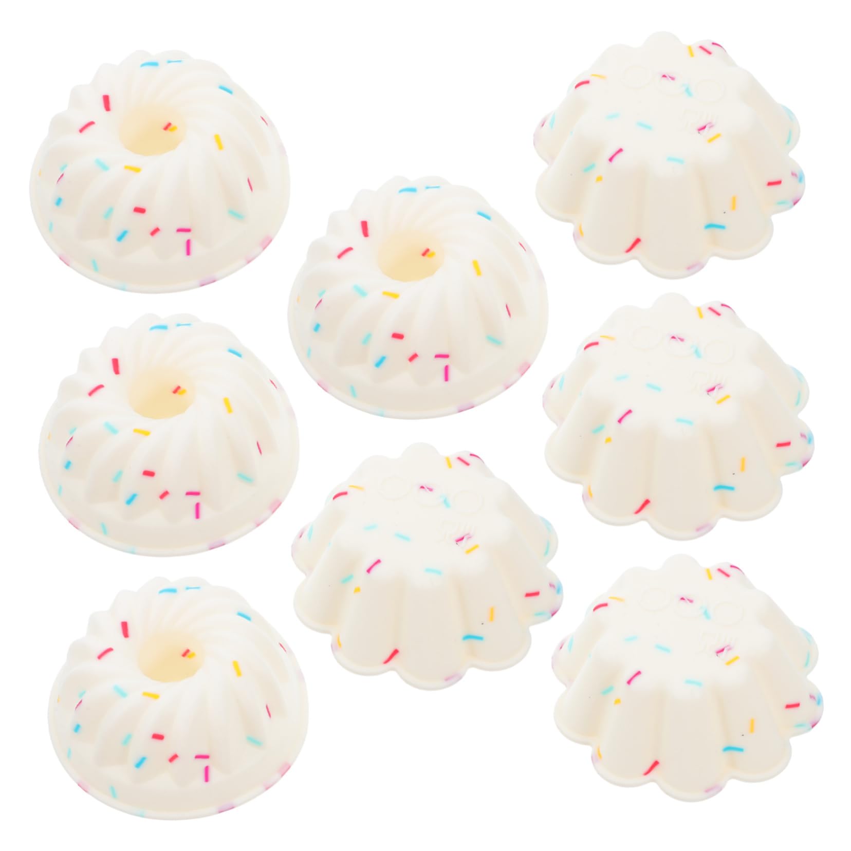 VALICLUD 8pcs Silicone Baking Cups Silicone Cake Pan Muffin Pan Molds Cake Baking Tray Cupcake Mold Reusable Muffin Liners For Bread Dessert Egg Tarts