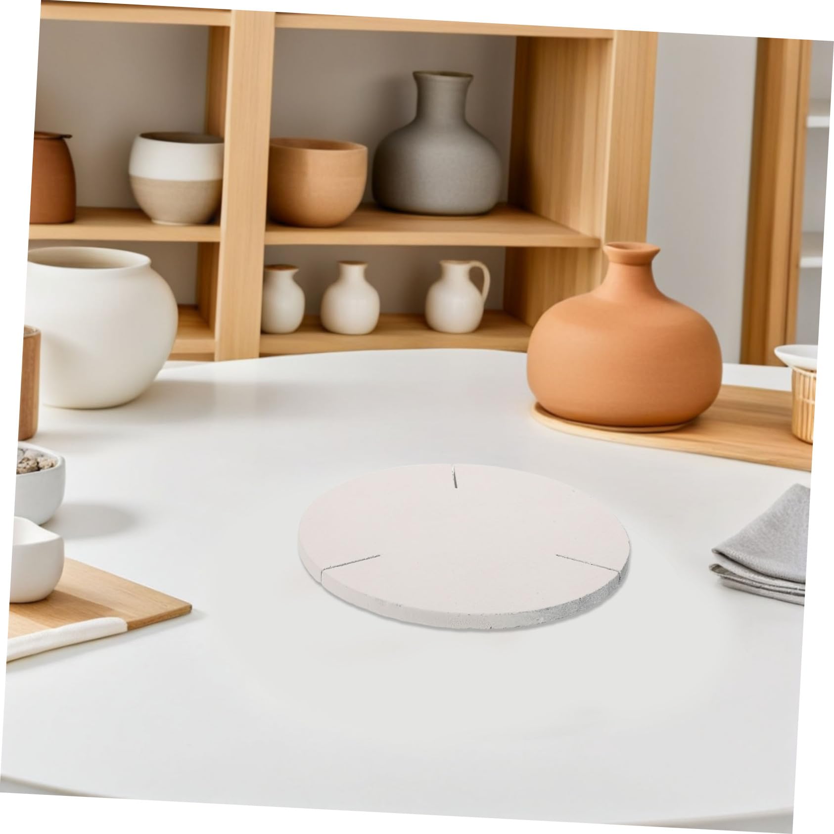 SHINEOFI Krzemowy Płyt z Pieca Ceramicznego Artykuły Ceramiczne Oporne Na Krzemowa Węgliek White