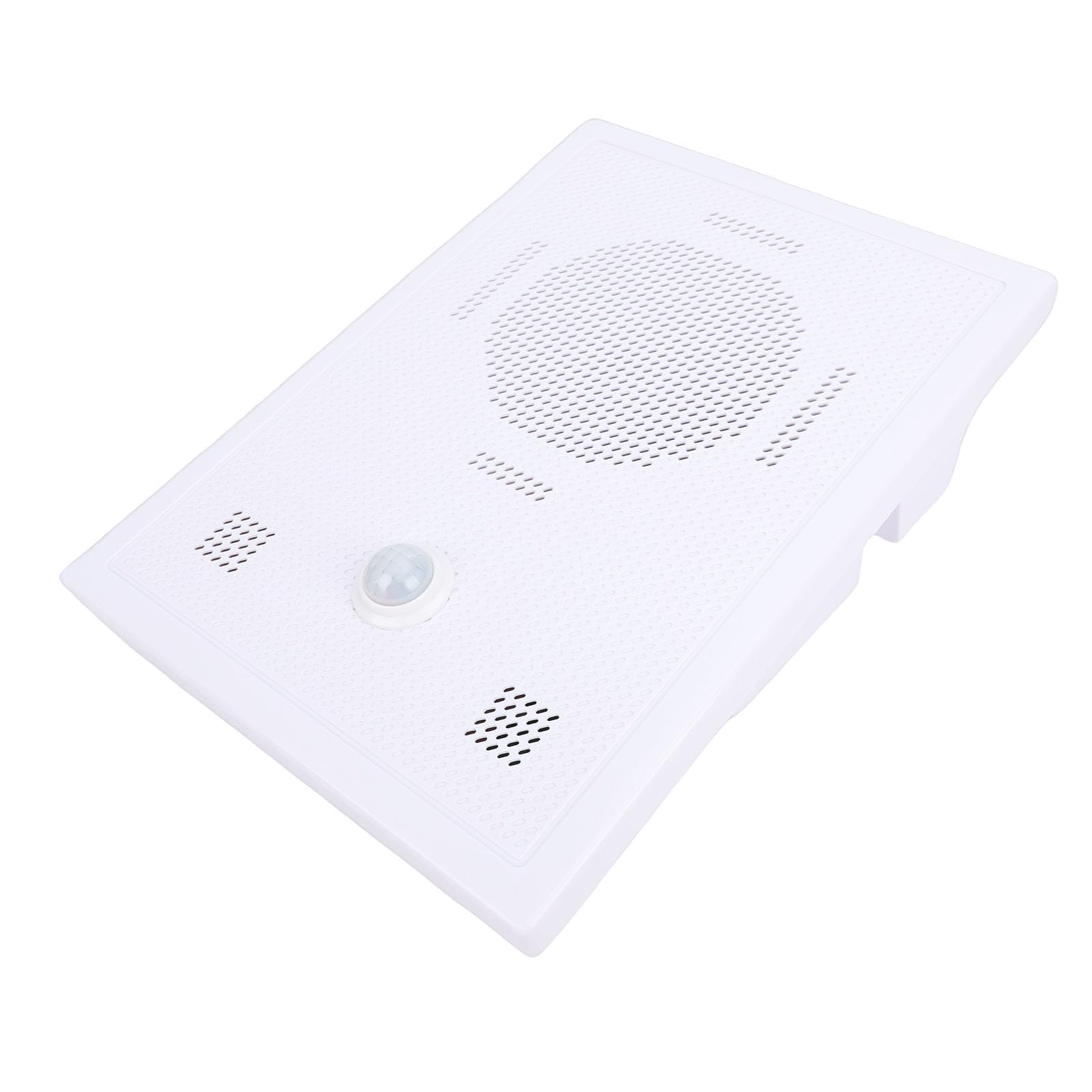AYNEFY Sensor de Movimiento por Infrarrojos Altavoz Activado, Detección PIR Control por Aplicación Salida de 10W con Carcasa, para Lugares Públicos Parques Muelles Estaciones de (Enchufe de la UE)