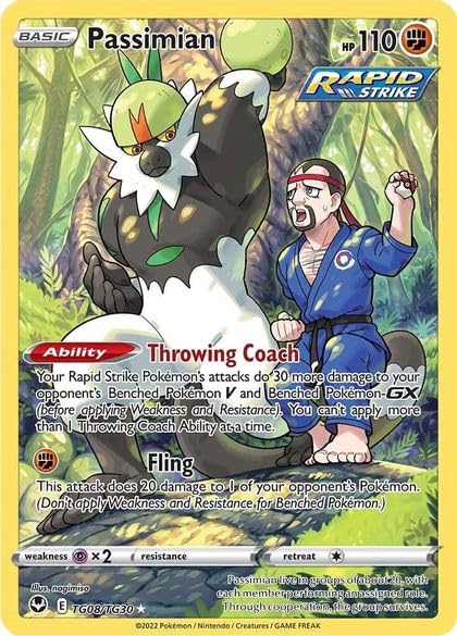 passimian pokemon card value Amazon.com: Pokemon – Passimian TG08/TG30 – Silver Tempest – Trainer  Gallery Full Art – Foil Card : Toys & Games