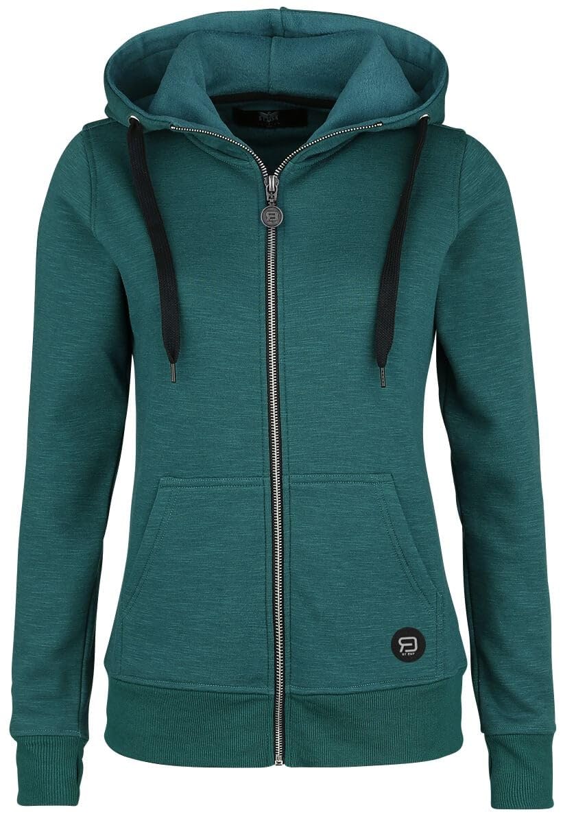 RED by EMP Damen Petrol-farbende Kapuzenjacke