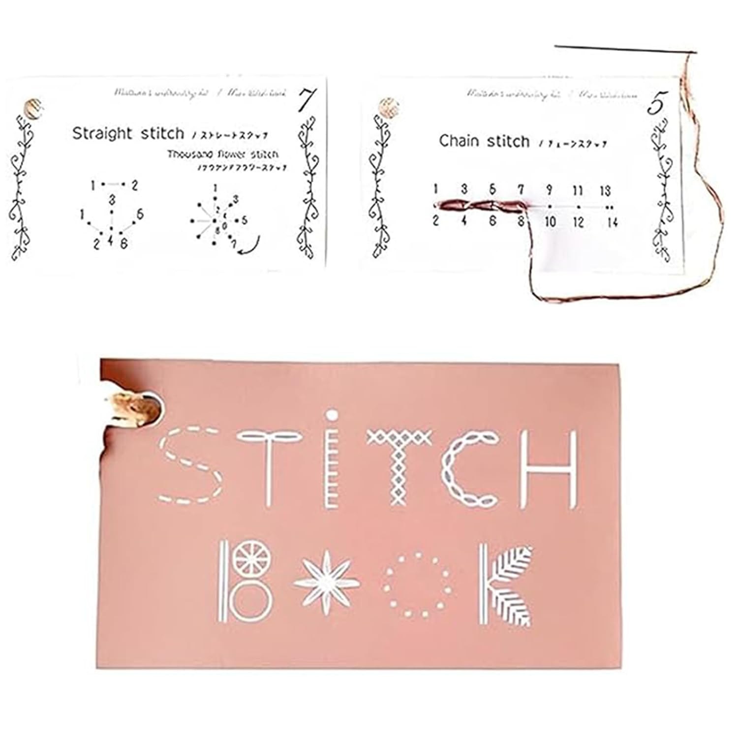 Creative Mini Sewing Book, DIY Creative Mini Sewing Card Set, Portable Mini Travel Sewing Kit, Elevate Your Sewing Skills, Sewing Book Craft Kit for Embroidery Beginners and Sewing Enthusiasts (1PCS)
