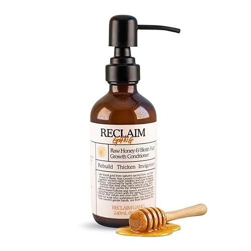 Acondicionador para el crecimiento del cabello con biotina y cafeína, engrosamiento y fortalecimiento natural, sin sulfato, miel cruda sin sulfato,