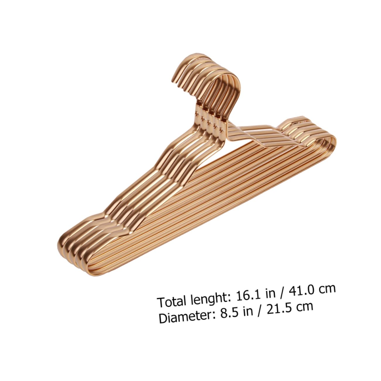 Unomor Suit Hangers Space Saving Aluminum Alloy Clothes Hangers Non-Slip Coating 5 Pack