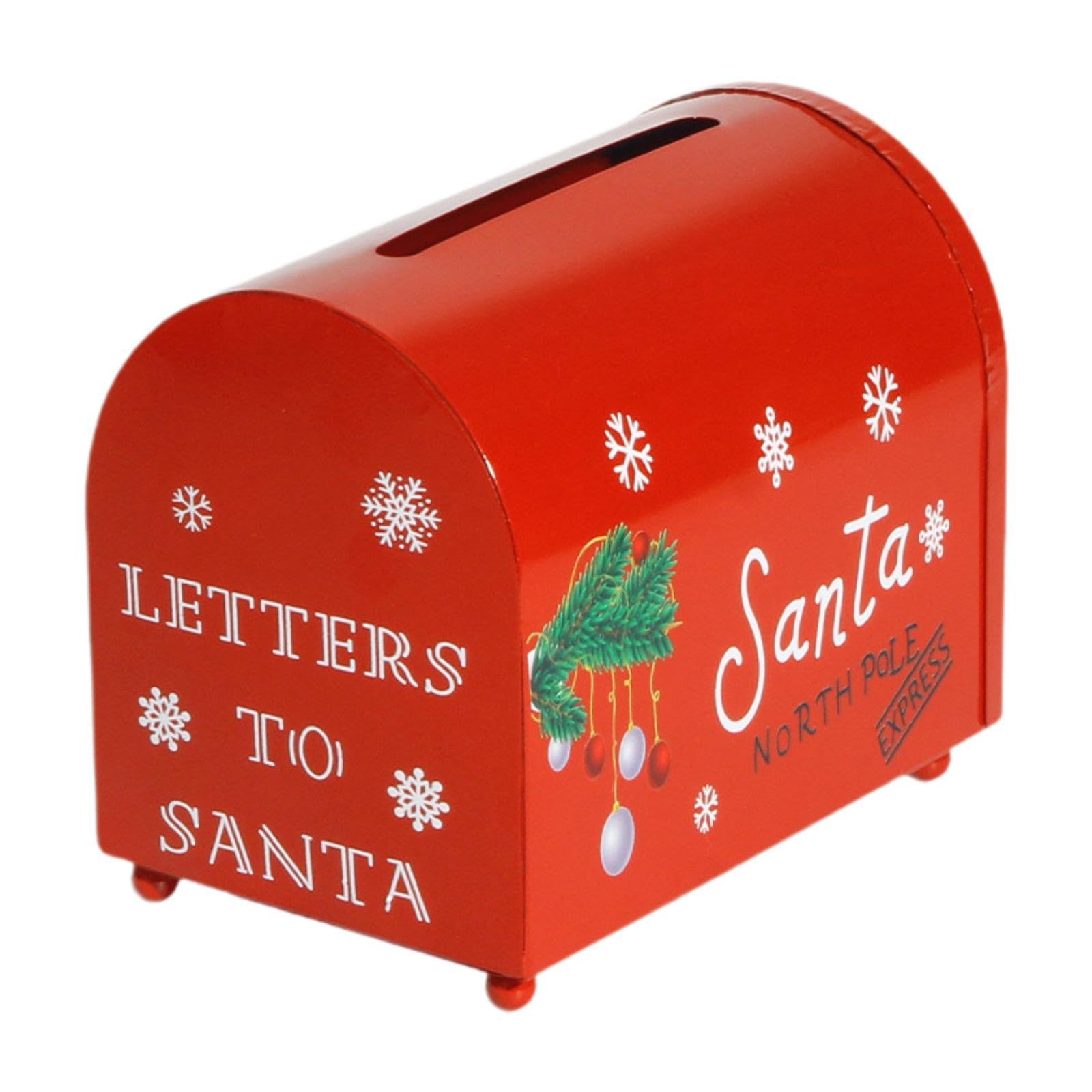 Christmas Decorative Mailbox Mini Mailbox for Farmhouse Indoor Outdoor Porch-image-49