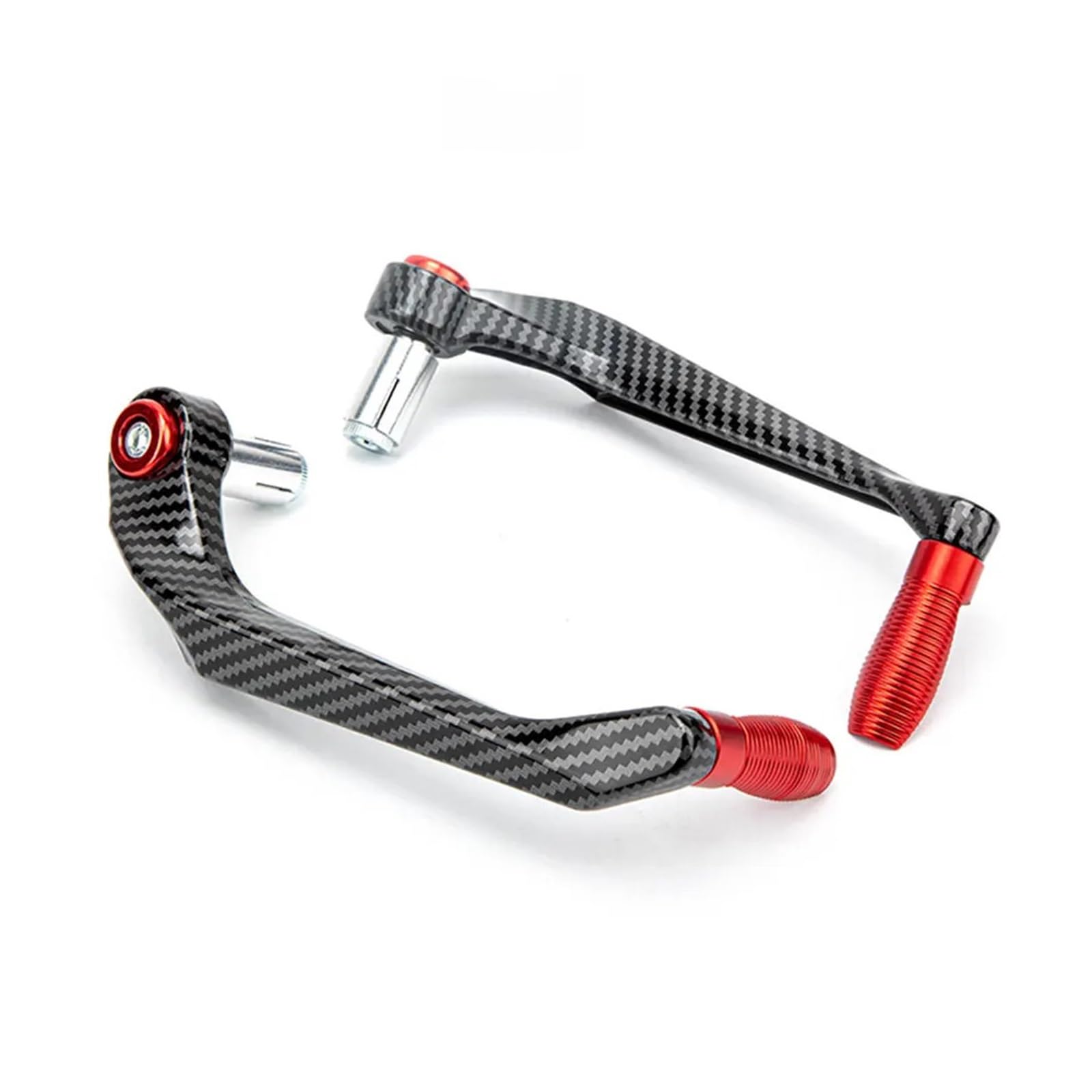 AGSBCRTI Motorcycle Brake Protector Motorcycle Die-Casting Aluminum Alloy Handlebar Brake Clutch Lever Hand Guard Protector Moto Handguard Motorcycle Handlebar Protector(Red-MTHS01)