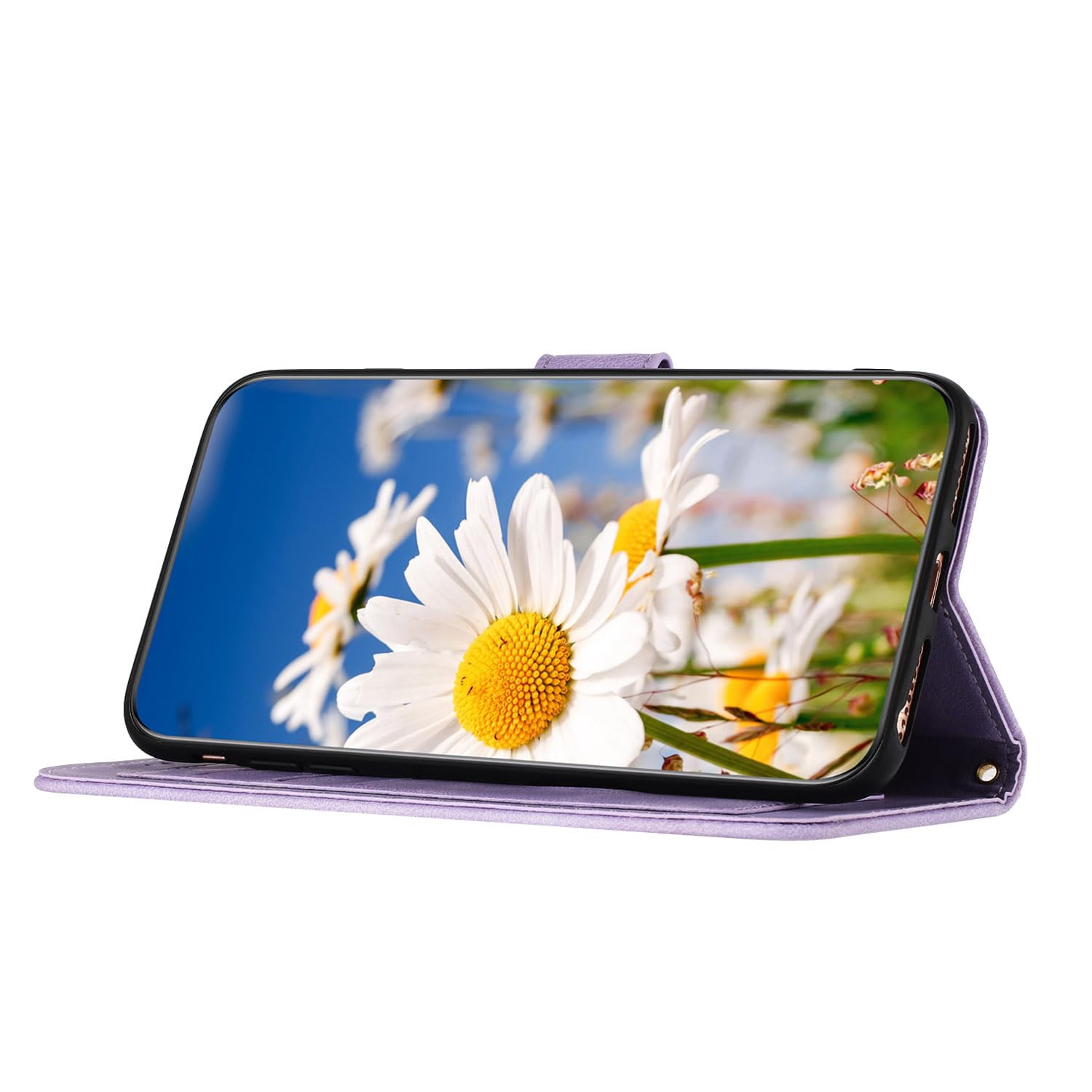 Beajew Cover per Google Pixel 8 Pro Flip Custodia in Pelle PU, Premium Cover Portafoglio Funzione Supporto Magnetica Slot Schede Protettiva Custodia Resistente Antiurto Wallet Case -Nero
