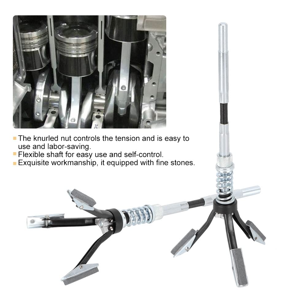Flex Hones, 19-64mm Strumento per Lucidatura a 3 Ganasce Albero Flessibile Motore per Auto Pistone Cilindro Hone