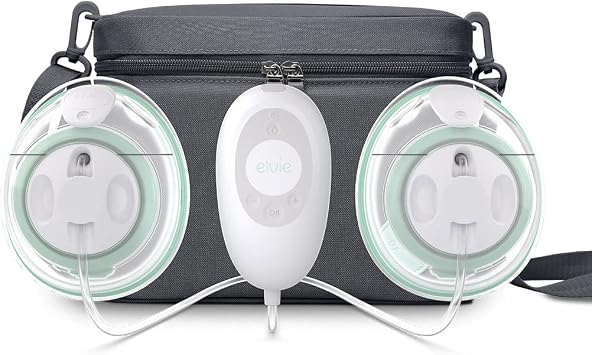 Elvie Stride Plus- Hospital-Grade App-Controlled Breast Pump - Hands-Free Wearable Ultra-Quiet Electric Breast Pump