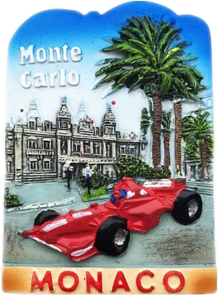 F1 Monte Carlo Monaco Fridge Magnet Refrigerator Magnet Decoration Magnet Sticker Souvenir Resin Crafts