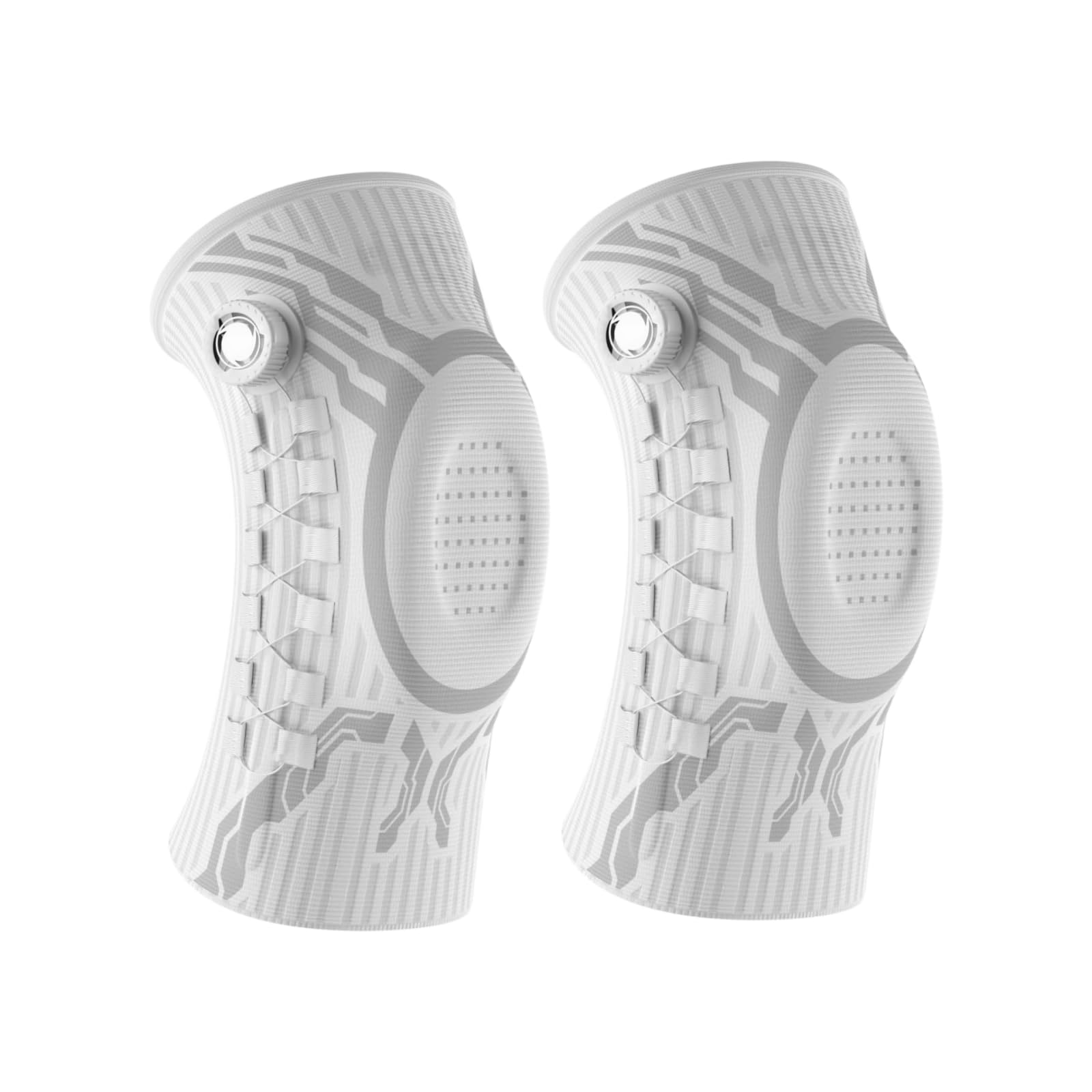 MEIION RipoZen Ginocchiera Regolabile con Manopola | Supporto Ginocchio Stabile Traspirante,Design Ergonomico Antiscivolo per Sport e Uso Quotidiano