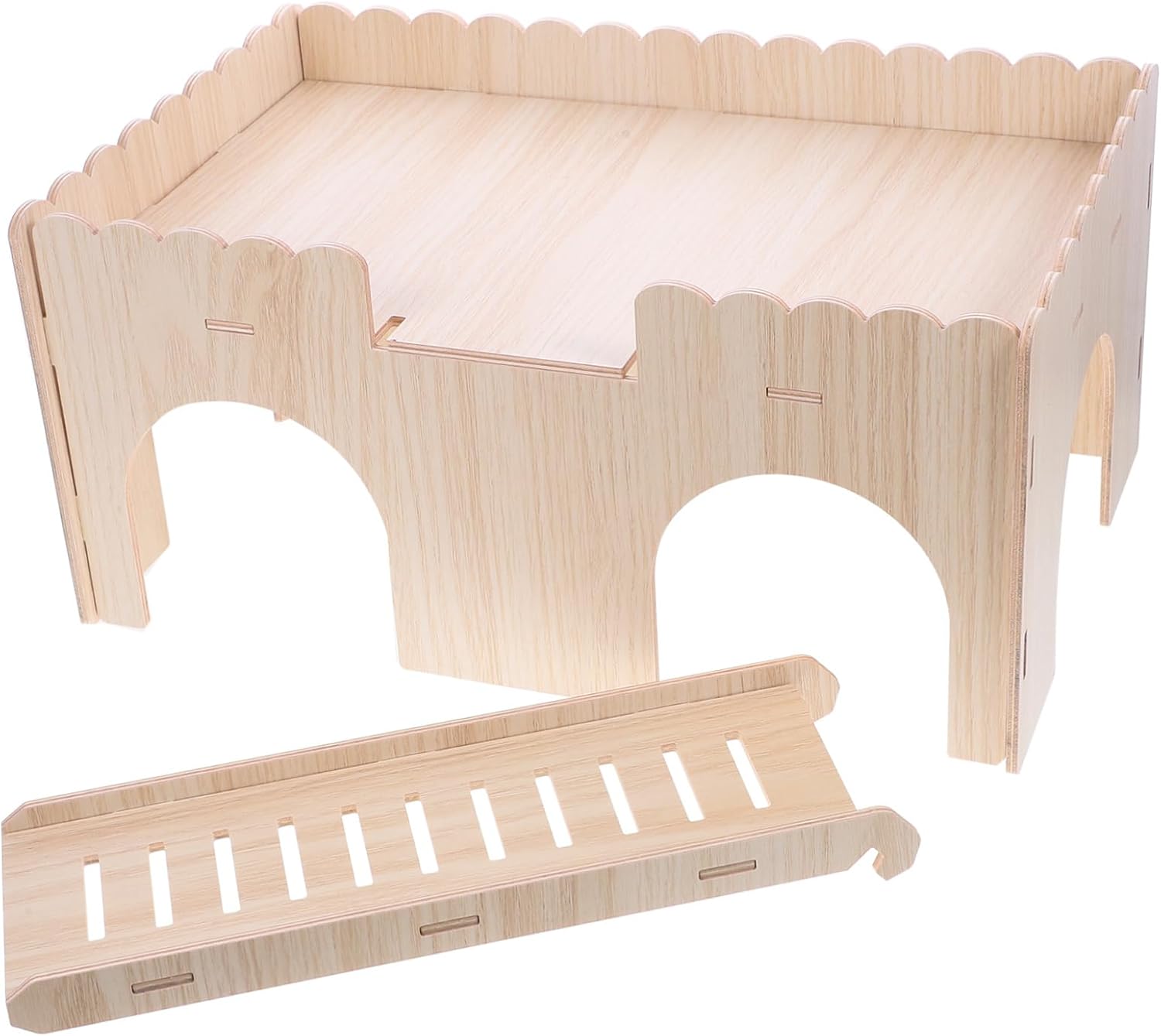 Chinchilla Castle with Slide Multi Rat House for Small Pets and Hamster Hut Hamster Decor and Play