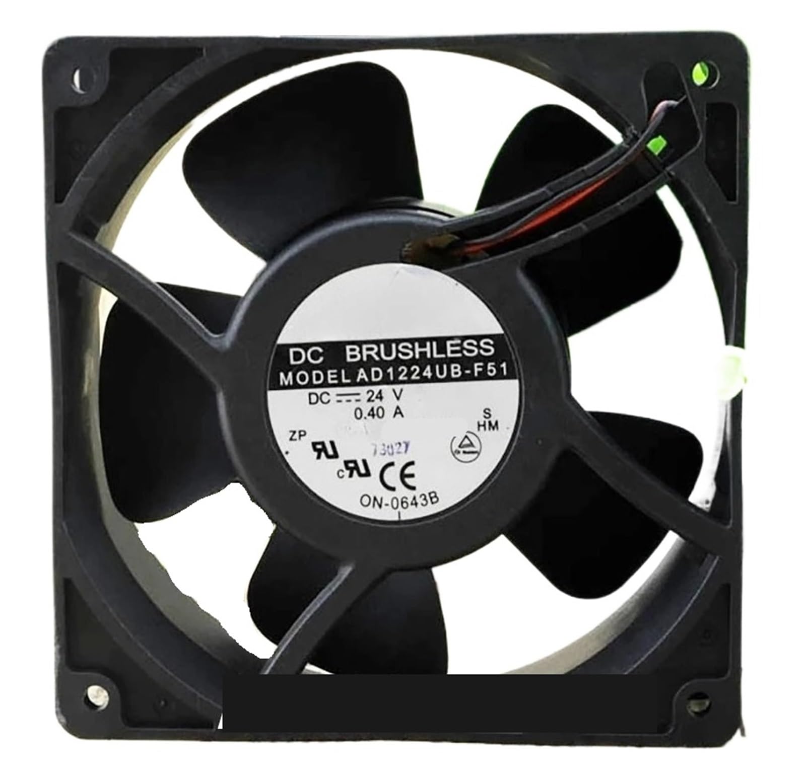 FSBNMNXPQ Axial flow Fan AD1224UB-F51 24VDC 0.40A 120 * 120 * 38MM