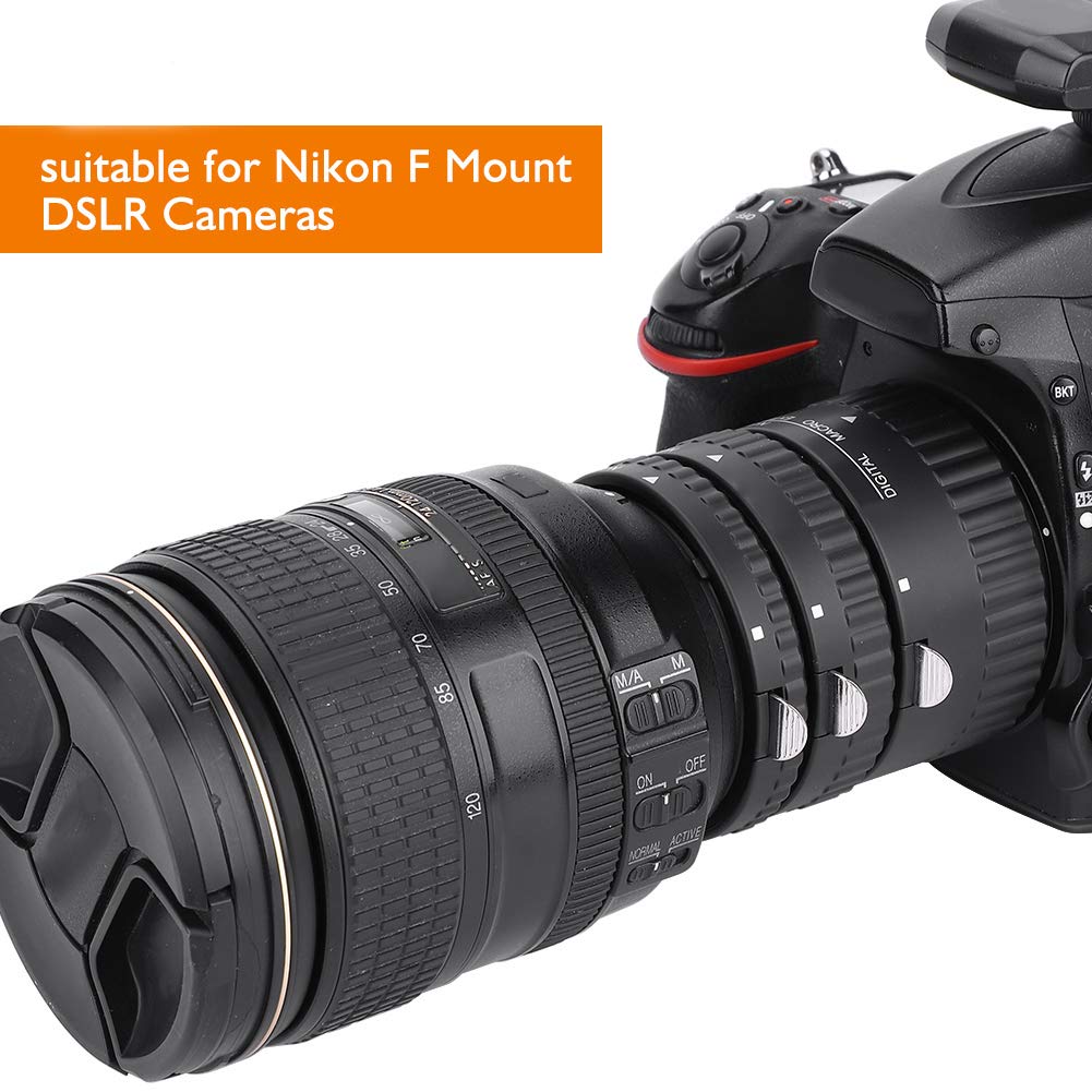 Lens Macro Adapter, Lens Tube, Macro Lens Ring for Nikon, for Camera (MK-N-AF1-A)
