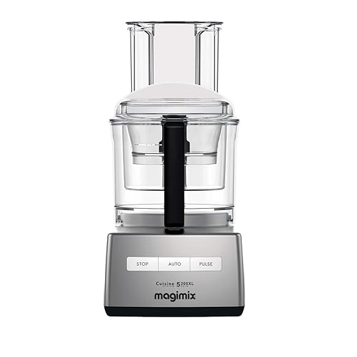 Magimix Compact 5200 XL Chrome 1100 Watt Food Processor with Recipe Book