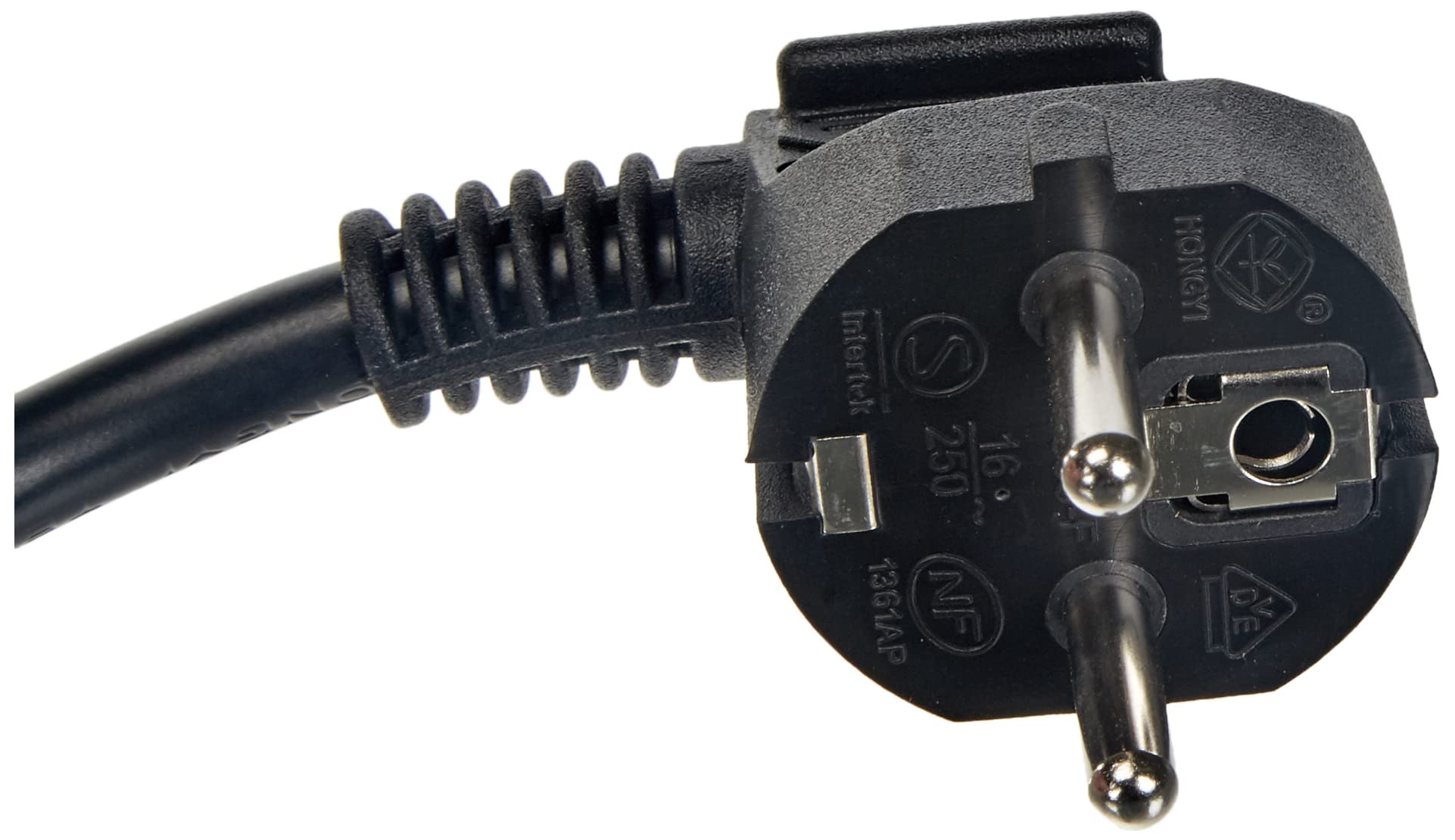 UNITEC Schuko - Prolunga H05VV-F3G1,5mm², IP 20, 10 m, colore: Nero