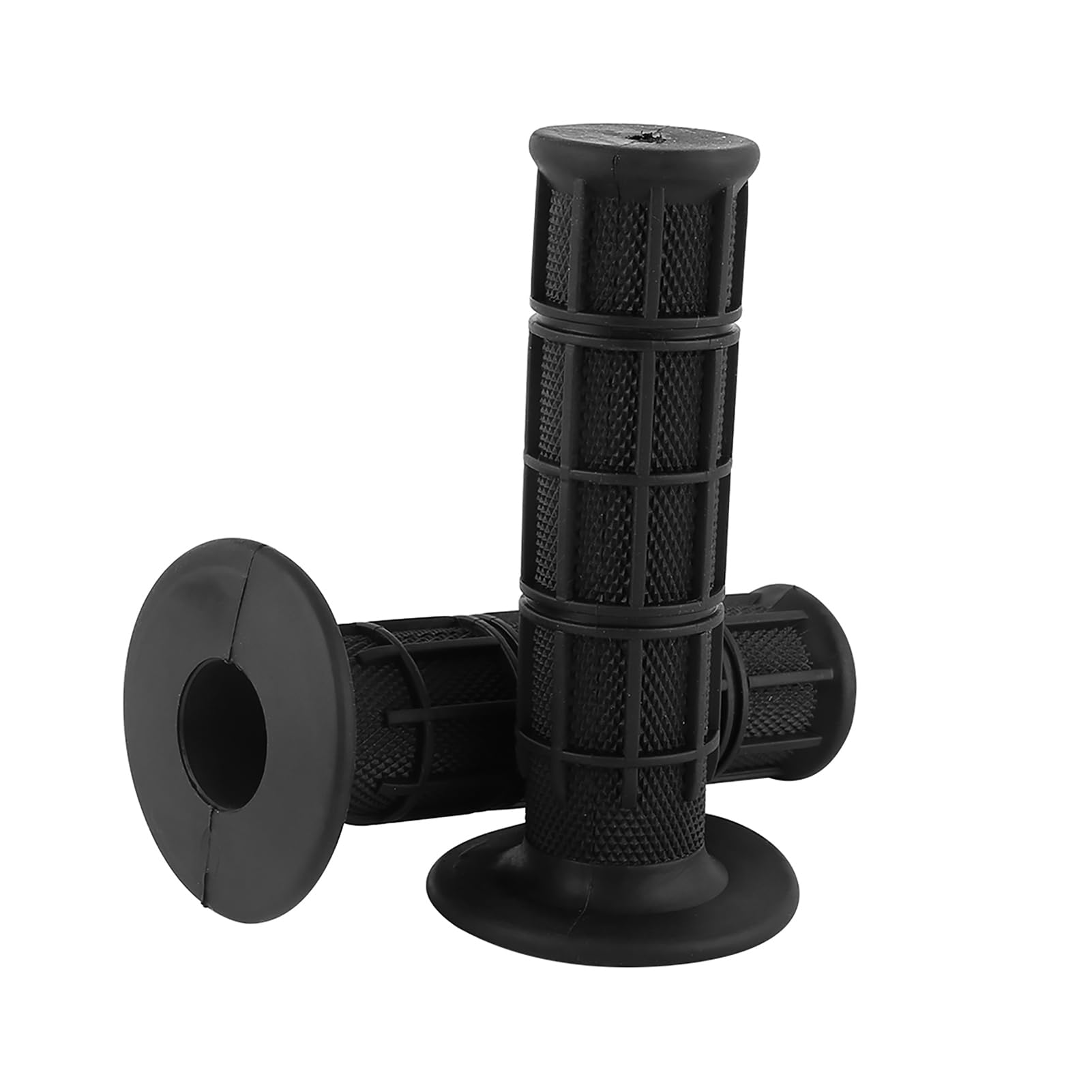 Motorrad Griffgummi, Qiilu Motorradgriffe 22mm/25MM, Universal Silikon Motorrad Lenker Griffe Neu(Swarchz)