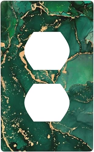 Miniatura 18 de Placas de interruptor de luz dúplex individuales y cubiertas de enchufe, placa de pared eléctrica decorativa para receptáculo, decoración de enchufe