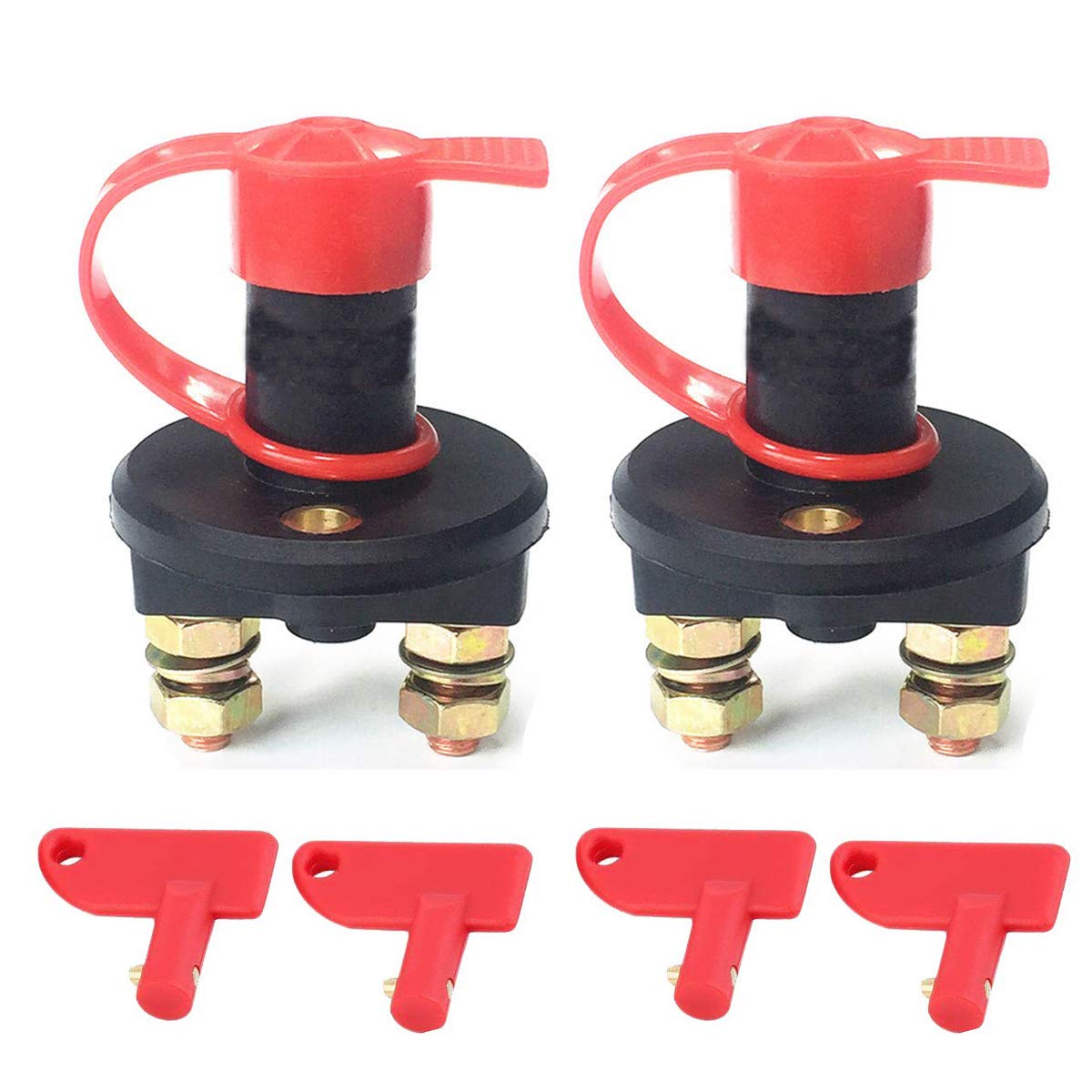 Stacca Batteria Per Auto Interruttore Di Isolamento Batteria 12V-48V 250A Spurtar - Staccabatteria Per Camper, Barche, Camion Morsetti Batteria Auto