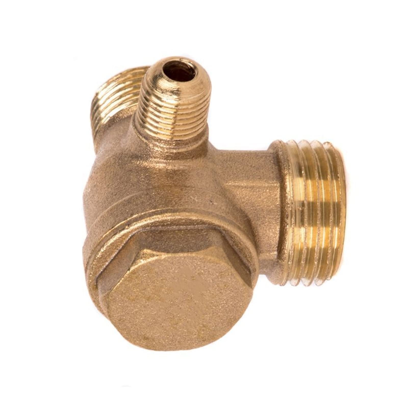 AANAN 3 Port Copper External Thread Check Valve Connection Tool Compressor Compatible
