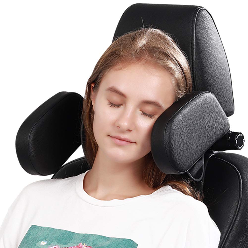 Qawachh Car Seat Headrest Pillow, Headrest for car, Head Neck Support Detachable,Premium seat held Pillow, 360 Degree Adjustable Both Sides Travel Sleeping Cushion for Kids Adults-picture-10