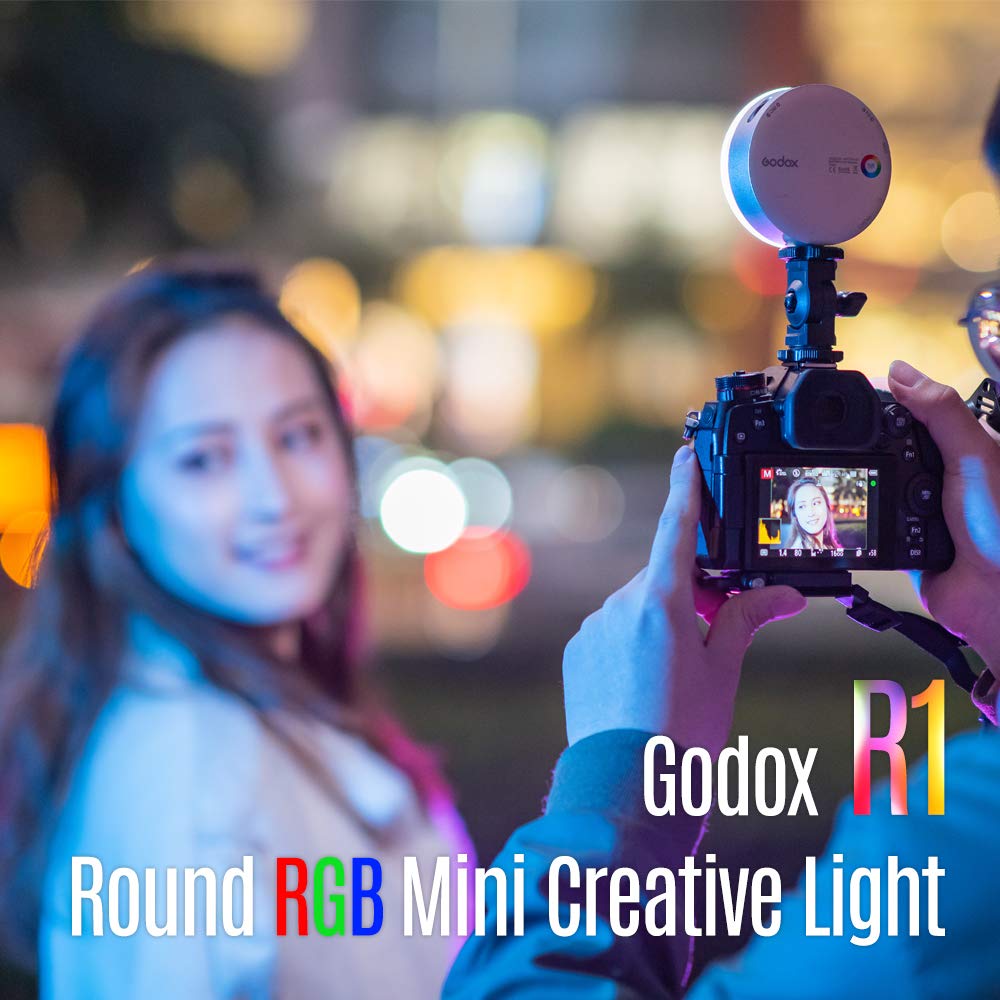 Amazon | 【Godox正規代理店】GODOX R1 RGBビデオライト 丸型 LED