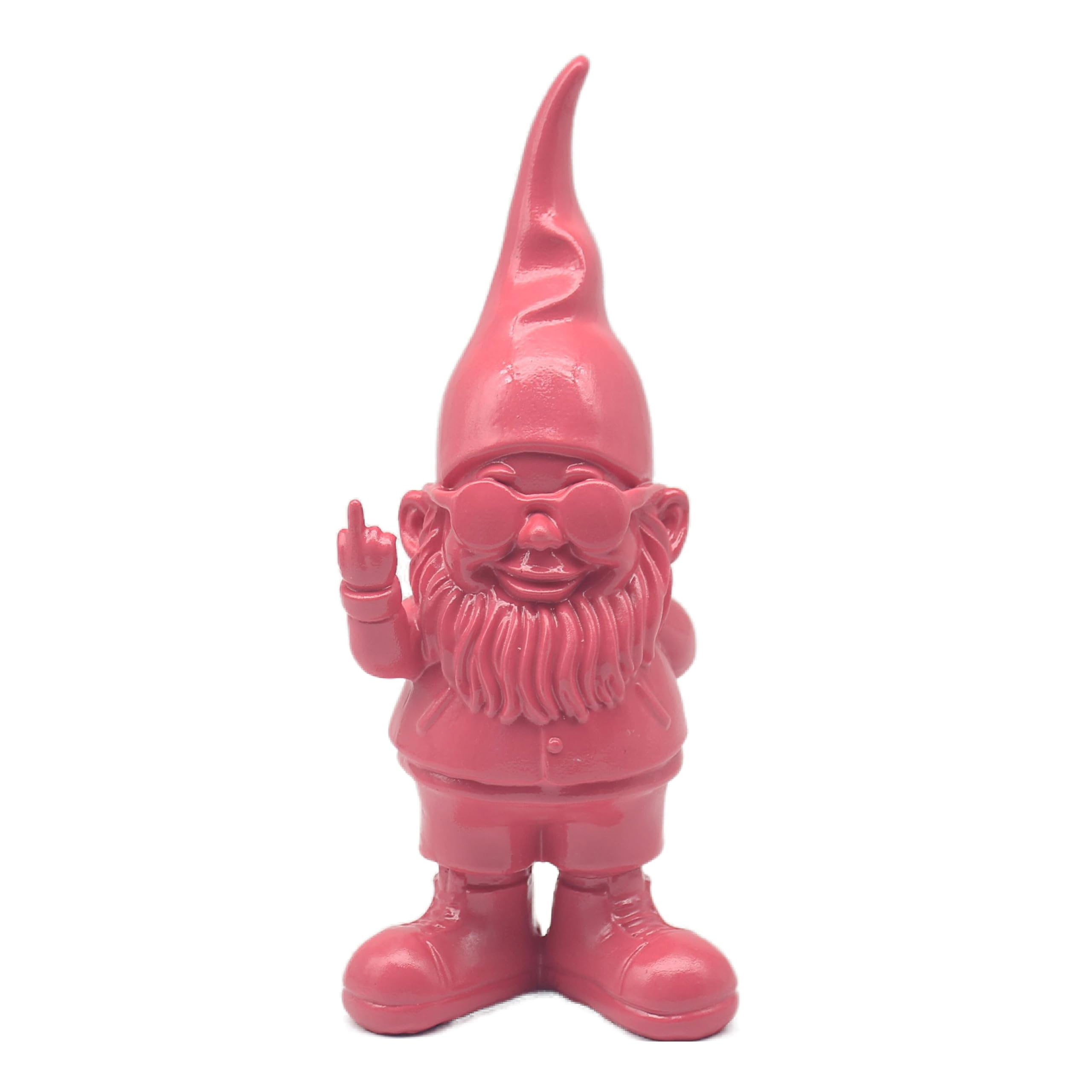 Lesser & Pavey Gnomes Home Decor Figurines & Ornaments For Home & Office | Decorative Home Accessories Statues For Indoor & Outdoor | Lovely Gifts for Women & Men Swearing Pink 20 Cm