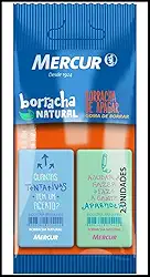 Borracha Colorida Pull Pack Retang 1Verde/1Azul Bl Com 02 110645