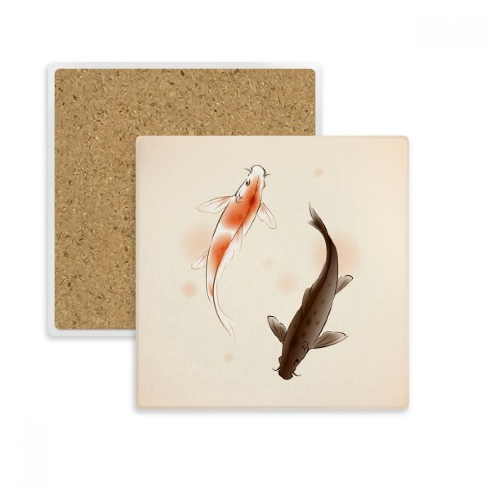 Coaster en pierre motif traditionnel asiatique, une idée cadeau idéale