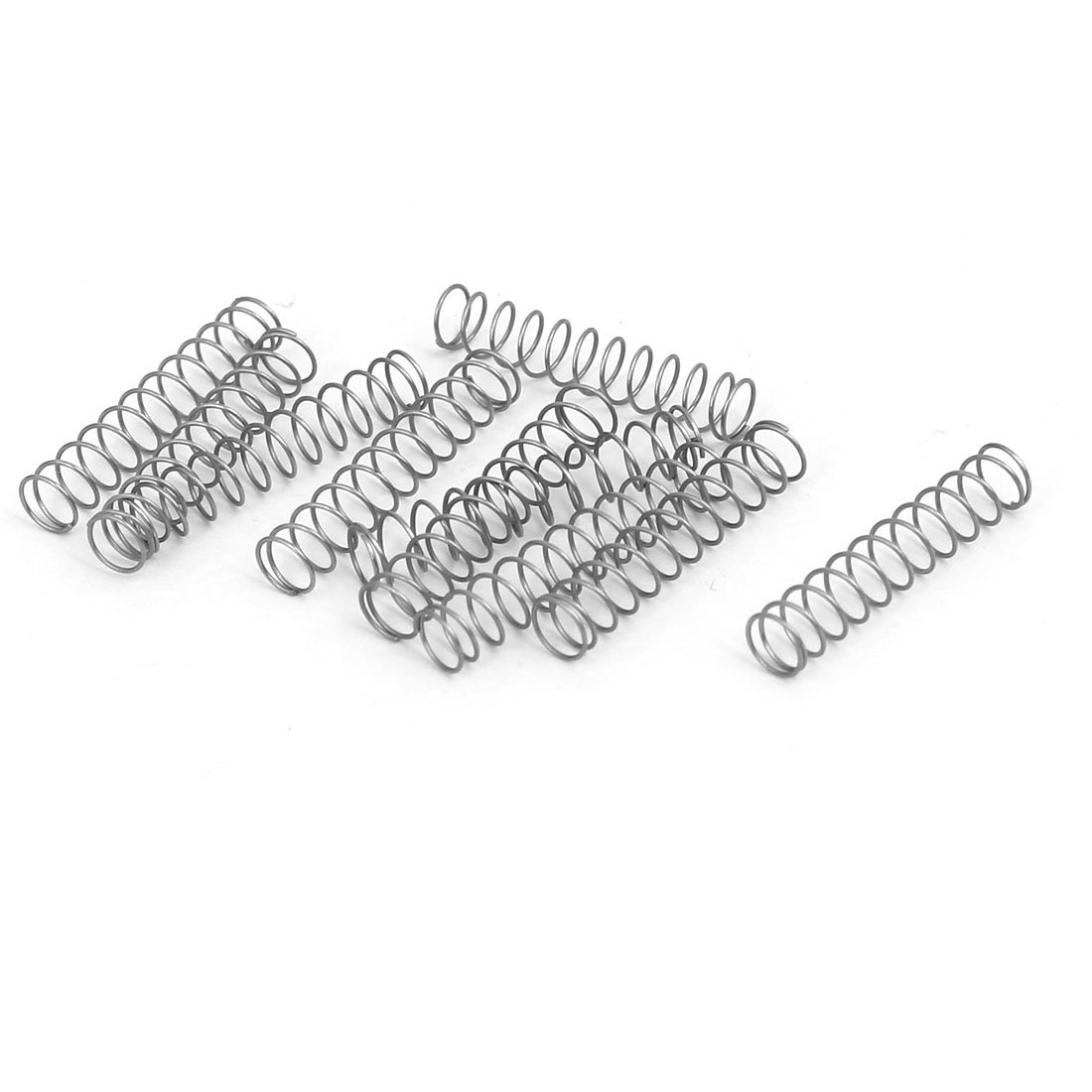 S 20Pcs 304 Stainless Steel - 1x6mm OD 10mm Length For DIY Repairs Compression Spring